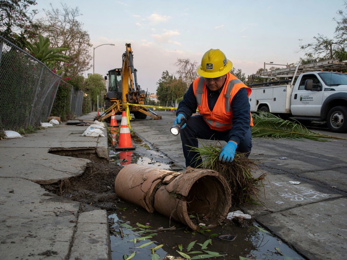 Inspecting Pipes After Winter Storms in Los Angeles